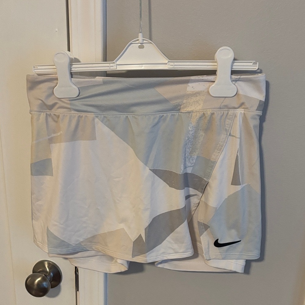 Nike Gray and Cream Athletic Skirt